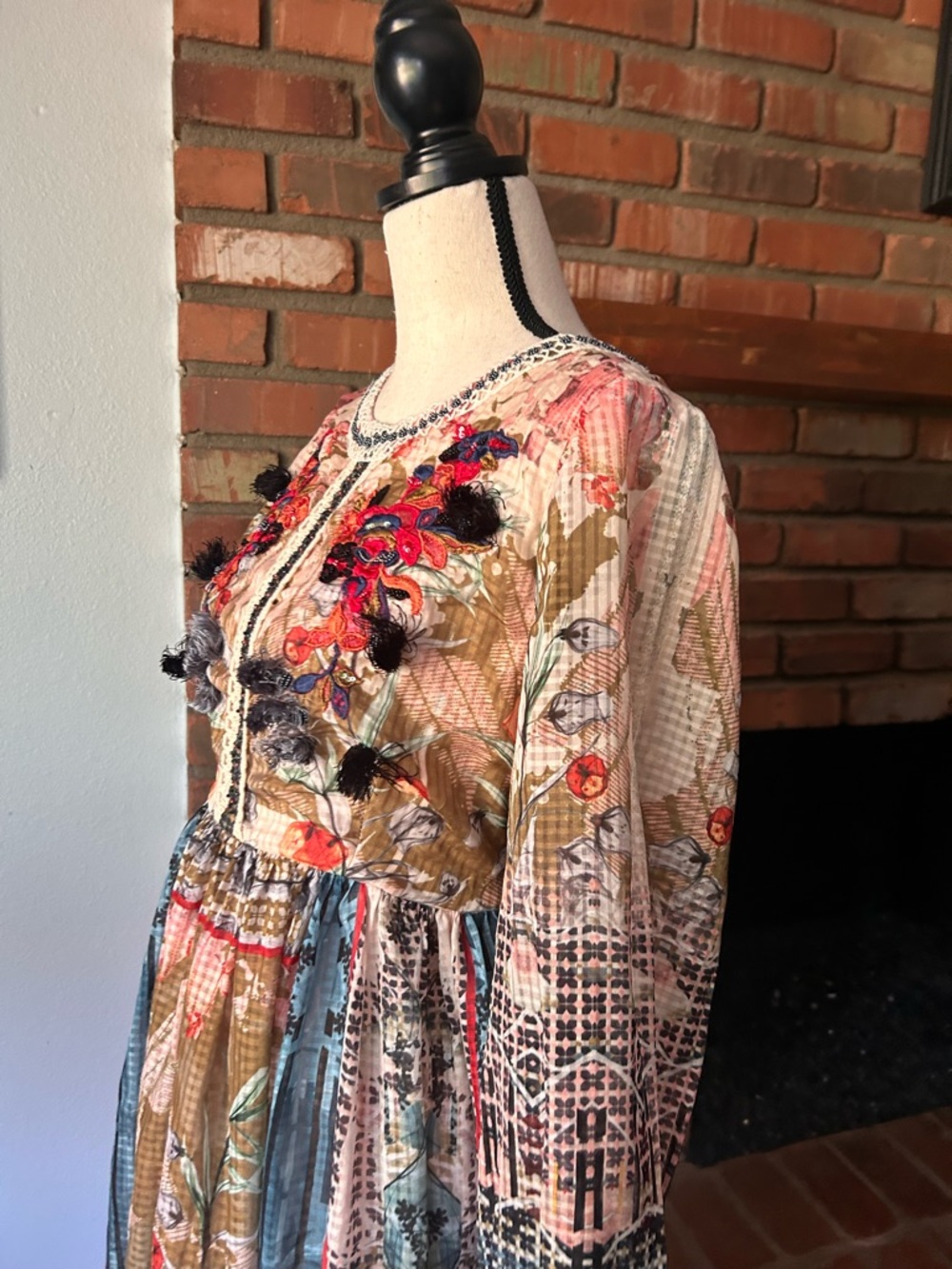 Anthropologie Bhanuni by Jyoti Dorais Bohemian Maxi Dress Sz S - Picture 8 of 13